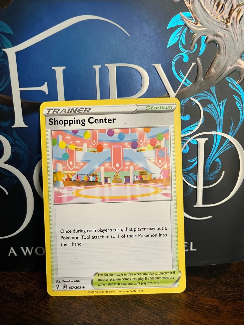 Pokemon Shopping Center Stadium Trainer Card Evolving Skies 157/203